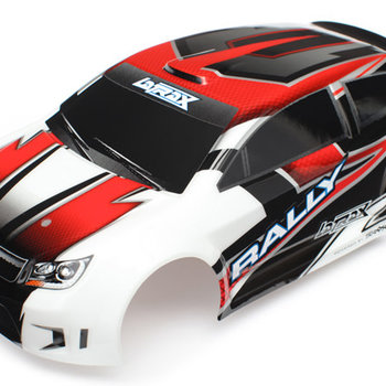 Traxxas Body, LaTrax 1/18 Rally, red (painted)/ decals