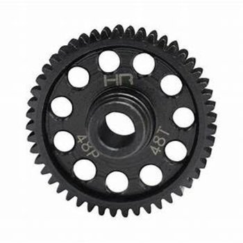 HOT RACING Speed Run Steel Spur Gear, 48 Tooth/48 Pitch, for 4 Tec 2
