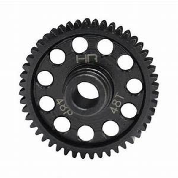 HOT RACING Speed Run Steel Spur Gear, 48 Tooth/48 Pitch, for 4 Tec 2