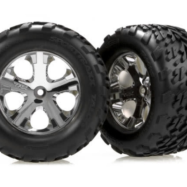 Traxxas 3668 TIRES/WHLS ASSM RR 2.8(2)