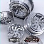 REEFS RC Kahuna Beadlock Drag Wheels w/ Rings and Hardware (4pcs)