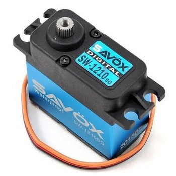 SAVOX Waterproof High Voltage Digital Servo 0.13sec / 444.4oz @ 7.4V - Black Edition