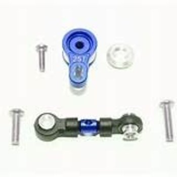 GPM GPM Racing Traxxas 4-Tec 2.0 Blue Aluminum Servo Saver W/ Steering Link GT16025TM-B