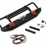 YEAH RACING Yeah Racing Aluminum Front Bumper w/LED Light (Black)