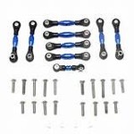 GPM GPM Racing Traxxas 4-Tec 2.0 Blue Aluminum 9pc Tie Rod Set GT160-B-BEBK