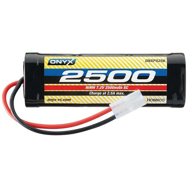 ONYX 7.2V 2500mAh 6-Cell Sub-C Stick NiMH Battery: Tamiya Connector