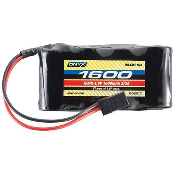 ONYX NiMH 4.8V 1600mAh 2/3A Flat Receiver Universal Plg