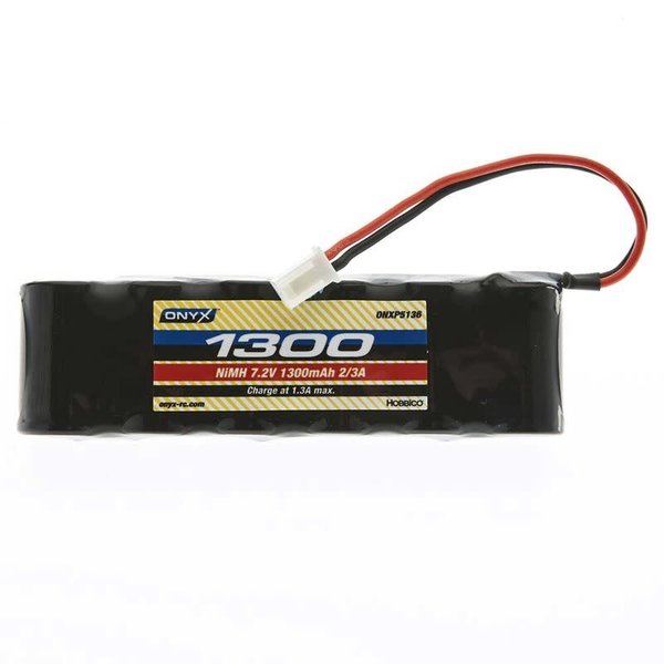 ONYX 7.2V 1300mAh 6-Cell 2/3A Flat NiMH Battery: XH-1S (Losi Mini Plug)