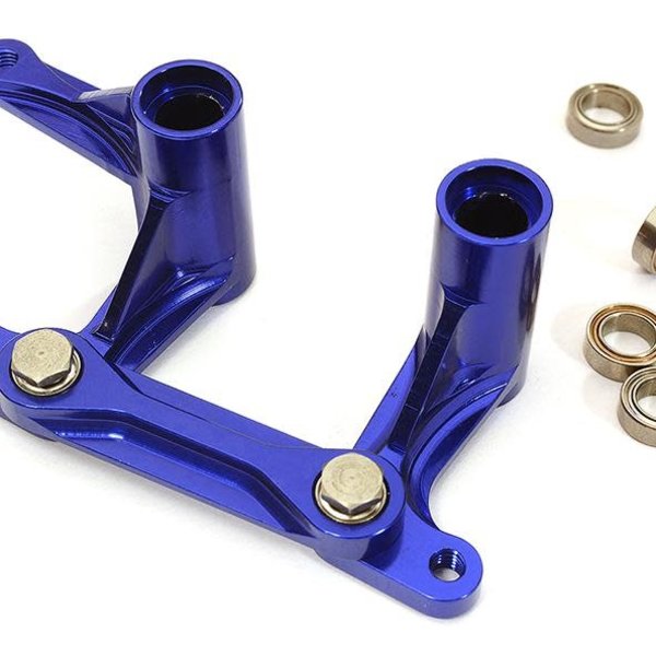Integy TypeIISteerBellcrank,Blue:RU,SLH