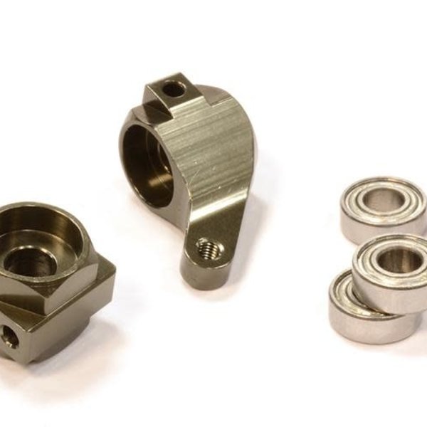 Integy Billet Machined T3 Steering Knuckle (2) for Rustler 2WD/Stampede 2WD/Slash 2WD T8650GREY