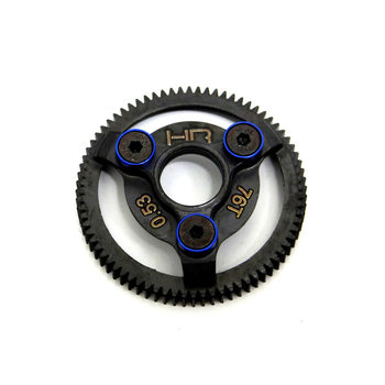 HOT RACING Steel 76T 48P Spur Gear Slash, Blue