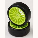 KYOSHO KYOSHO DRIFT TIRE (GLUED/F-GREEN/2PCS)