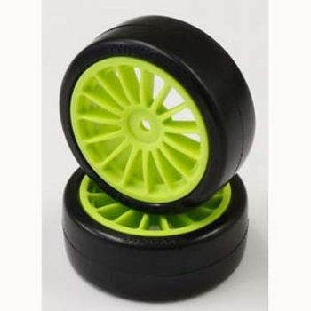 KYOSHO KYOSHO DRIFT TIRE (GLUED/F-GREEN/2PCS)