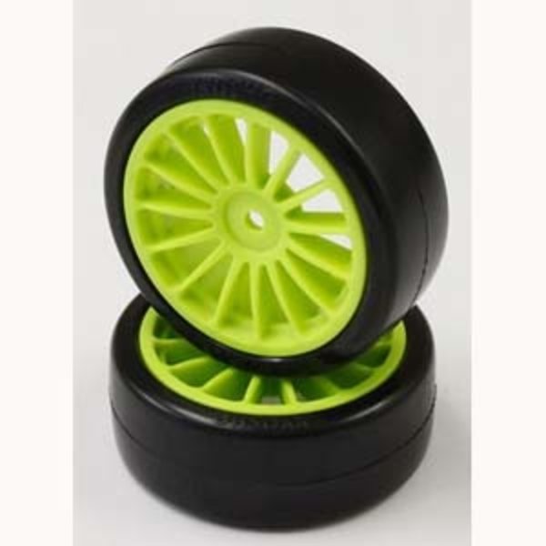 KYOSHO KYOSHO DRIFT TIRE (GLUED/F-GREEN/2PCS)