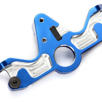 Traxxas Motor mount, 6061-T6 aluminum (blue-anodized)