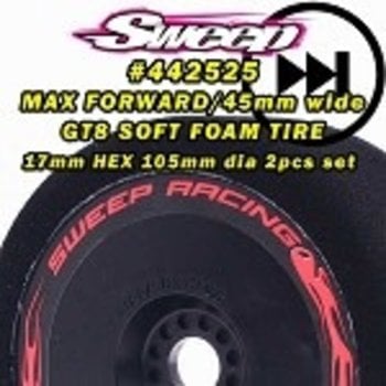 SWEEP Sweep MAX FORWARD SOFT FOAM TIRES for GT8 17mm HEX 2pcs set