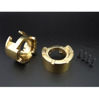 HOT RACING Hot Racing Brass Heavy Metal Knuckle Weight: TRX 4, HRATRXF21HKW