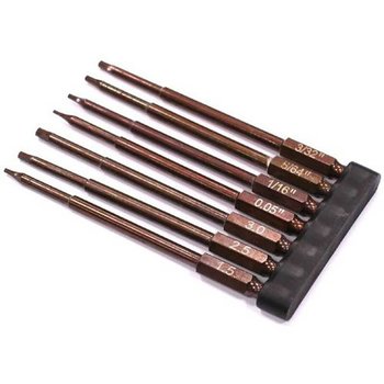 Integy *TOP Hex Tip Set, 1/4" Adapter (7)