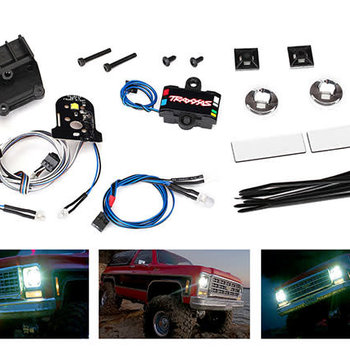 Traxxas LED light set (contains headlights, tail lights, side marker lights, distribution block (fits #8130 body, requires #8028 power supply)