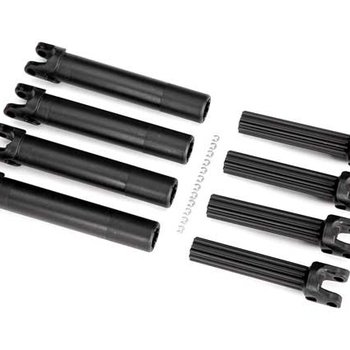 Traxxas Half shaft set, left or right (plastic parts only) (internal splined half shaft/ external splined half shaft) (4 assemblies) (for use with #8995 WideMaxx™ suspension kit)