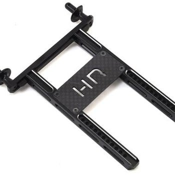 HOT RACING Hot Racing Traxxas TRX-4 Aluminum Rear Body Mount w/Graphite Brace (Black)