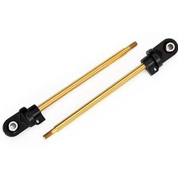 Traxxas Shaft, GTX shock, TiN-coated (2) (assembled with rod ends and steel hollow balls)