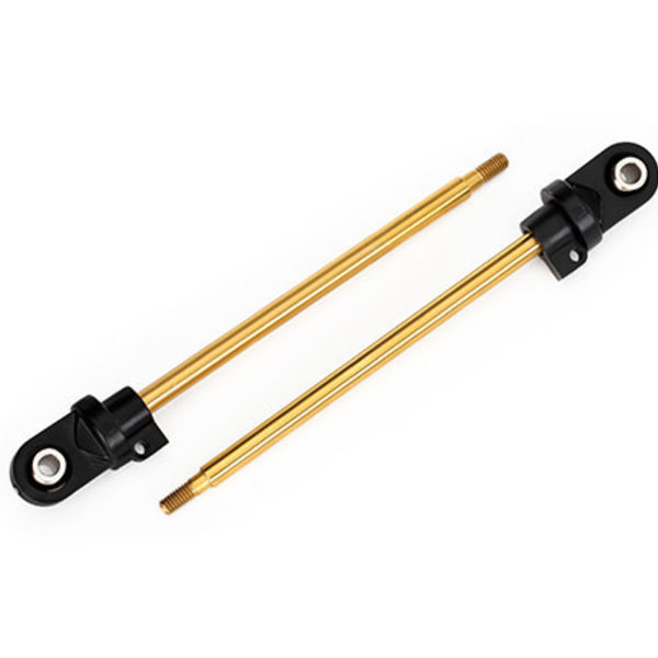 Traxxas Shaft, GTX shock, TiN-coated (2) (assembled with rod ends and steel hollow balls)