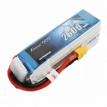 GENSACE Gens Ace 2600mAh 6S 22.2V 45C Lipo Battery Pack With XT60 Plug