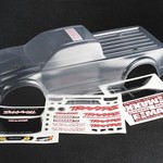 Traxxas Body, E-Maxx® Brushless (clear, requires painting)/ decal sheet