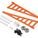 strc Orange CNC Machined Aluminum Adjustable Wheelie Bar Kit for Slash 2WD LCG, Rustler, Bandit