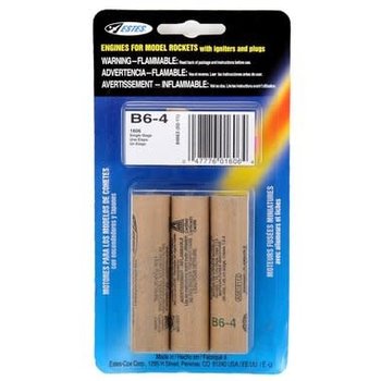 Estes B6-4 Model Rocket Engines (3pk)