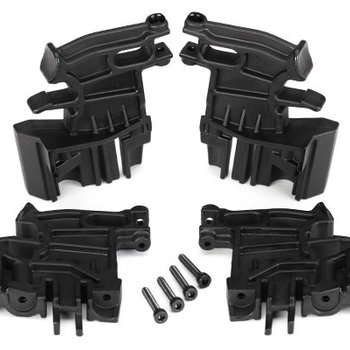 Traxxas Battery hold-down mounts, left (2)/ right (2)/ 3x18mm CS (4)