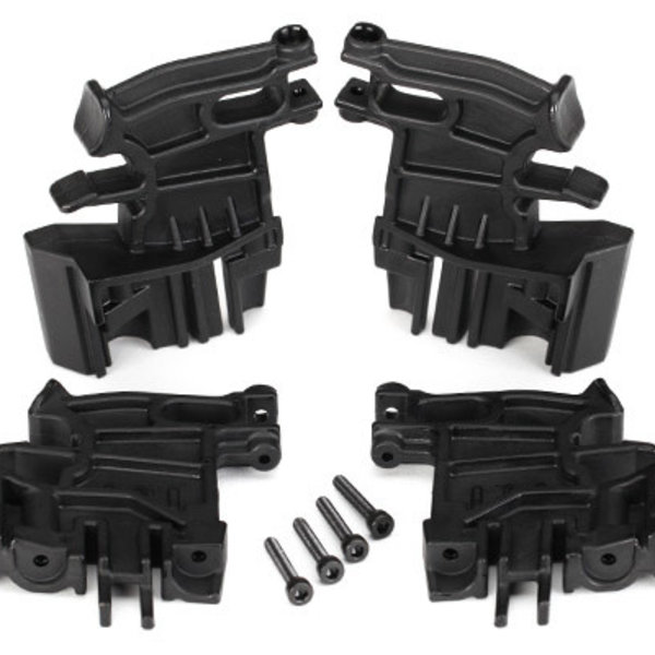 Traxxas Battery hold-down mounts, left (2)/ right (2)/ 3x18mm CS (4)