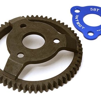 Integy Billet Machined 58T Spur Gear for Traxxas 1/10 Bigfoot 2WD Monster Truck C28445BLUE