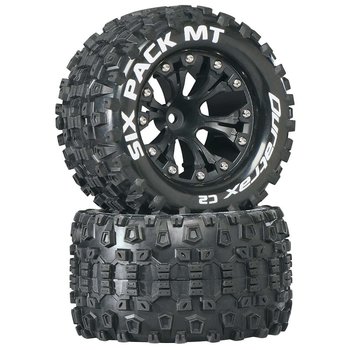 DuraTrax Sixpack ST 2.8" Truck 2WD Mntd Fr C2 Blk (2)