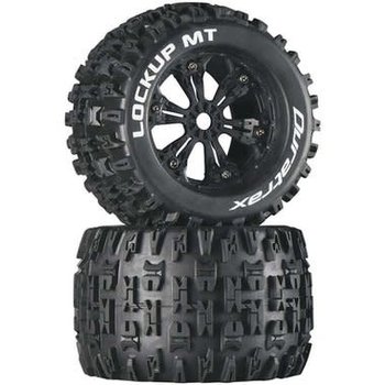 DuraTrax Lockup MT 3.8" Mounted Black (2)