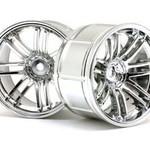 HPI LP35 Wheels, Rays Volkracing RE30-9mm OffSet, Chrome, (2pcs)