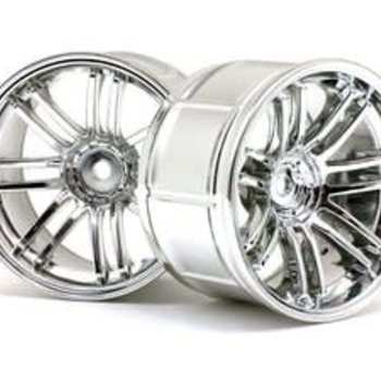 HPI Racing LP35 Wheels, Rays Volkracing RE30-9mm OffSet, Chrome, (2pcs)