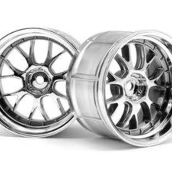HPI LP35 LM-R Wheel, 9mm OffSet, Chrome, (2pcs)