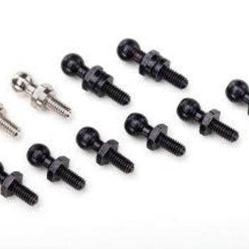 Traxxas Pivot balls: black (6), silver (2), black (long) (2)