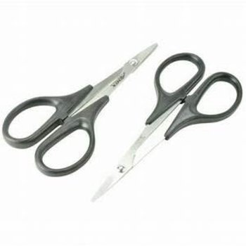 APEX APEX RC PRODUCTS BODY TRIMMING SCISSOR SET - 1 STRAIGHT & 1 CURVED SCISSOR