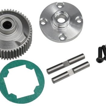 HOT RACING Hot Racing Hard Anodized Aluminum Differential Case, For Team Associated B6