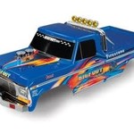 Traxxas Body, Bigfoot® No. 1, blue-x, Officially Licensed replica (painted, decals applied)