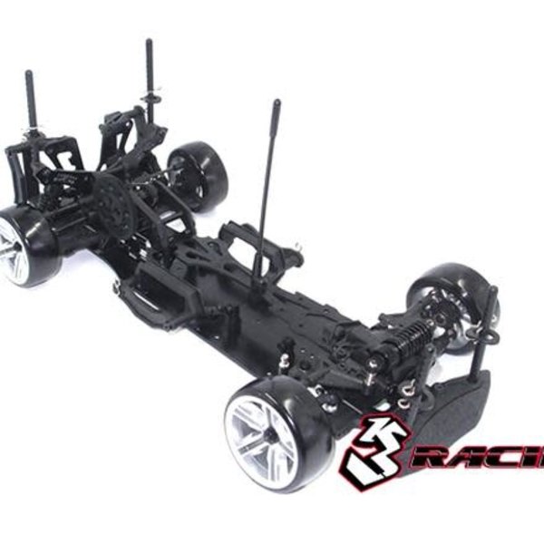 3RACING Sakura D4 1/10 Drift Car(RWD - Sport Black edition)- Pre-assembled  KIT-D4ARWDS/BK