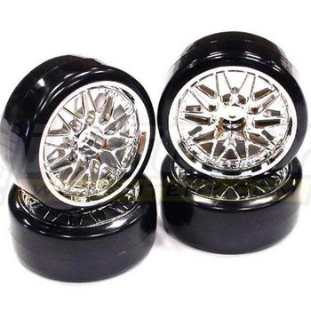 Integy C23239 Type II Complete Wheel/Tire Set Drift Racing (4)