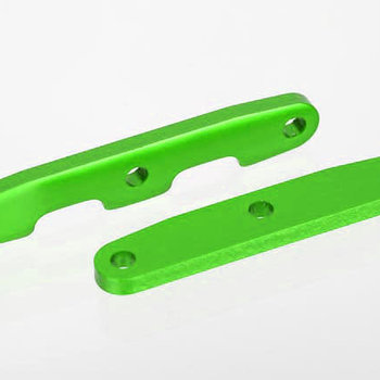 Traxxas 6823G - Bulkhead tie bars, front & rear, aluminum (green-anodized)