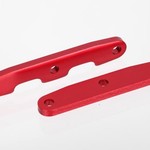 Traxxas 6823R - Bulkhead tie bars, front & rear, aluminum (red-anodized)