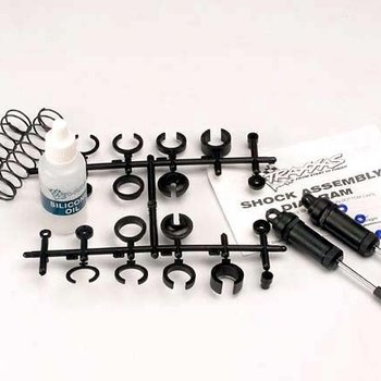 Traxxas 3760 - Ultra Shocks (black) (long) (complete w/ spring pre-load spacers & springs) (front) (2)
