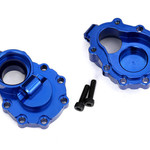 Traxxas 8253X - Portal housings, inner (rear), 6061-T6 aluminum (blue-anodized) (2)/ 2.5x10 CS (2)