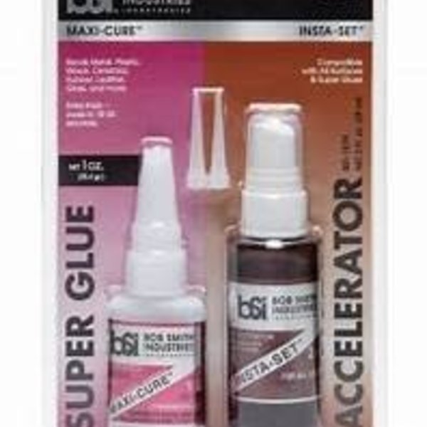 Bob Smith Industries BSI-157H Maxi Cure/Insta-Set Combo Pack (3 oz. Combined),Clear